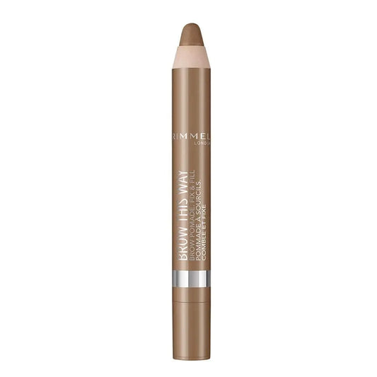 London Brow This Way Brow Pomade Fix & Fill, Soft Brow Crayon, Medium Brown, 3.25 G - Aurovelia Beauty