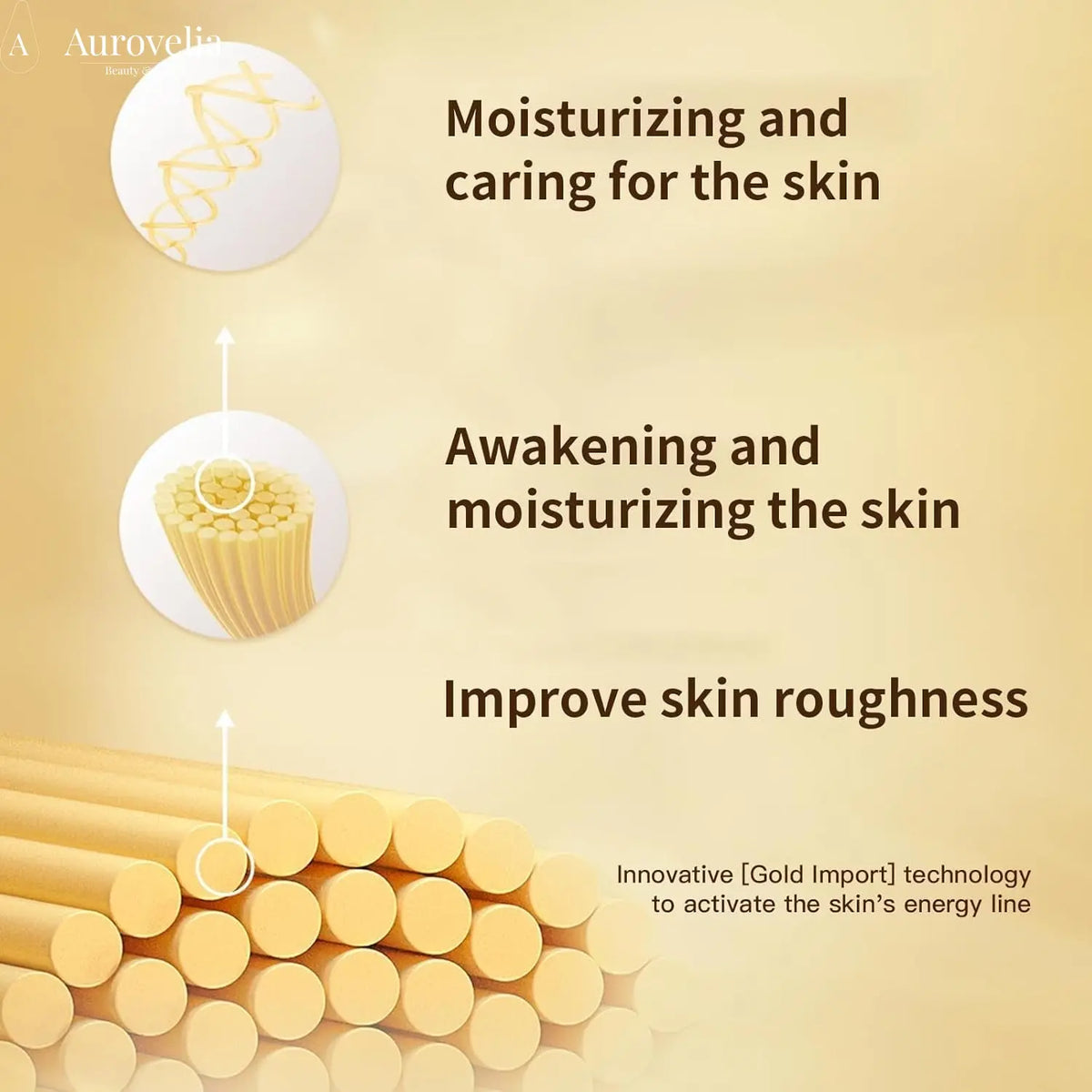 24K Gold Bio Collagen Face Mask, Hydrating Bio Collagen Mask Overnight Collagen Mask Hydrating Collagen Real Deep Mask Skin (34G X2Ea) - Aurovelia Beauty