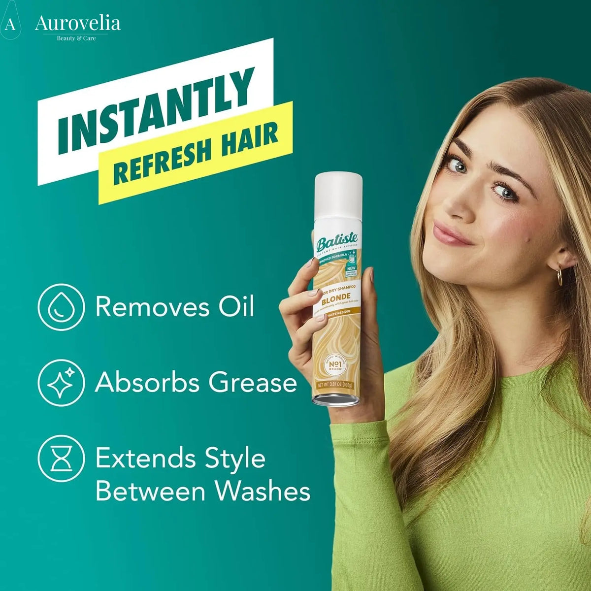 Dry Shampoo for Blonde Hair, Tinted Dry Shampoo, 5.71 Oz
