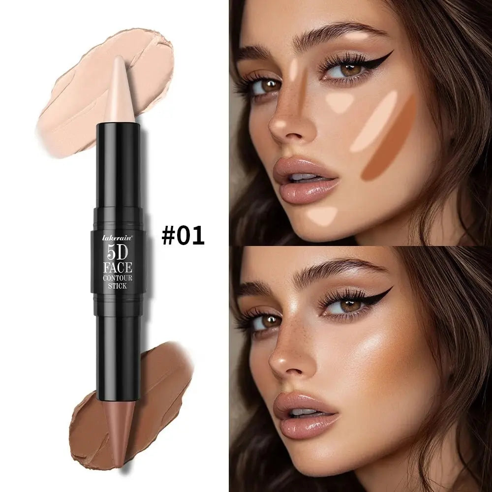Dual-Ended Waterproof Contour Stick - Long-Lasting 12-Hour Wear - Aurovelia Beauty