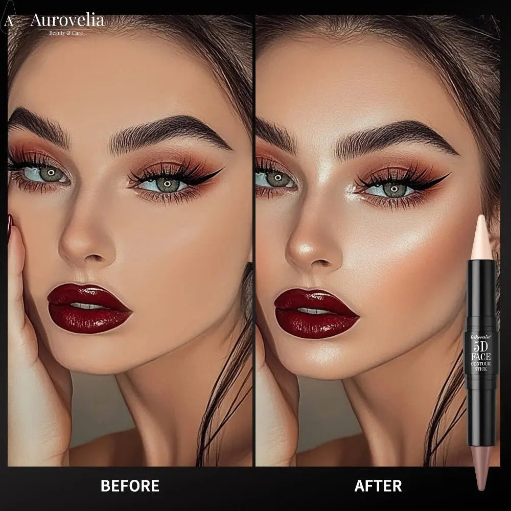 Dual-Ended Waterproof Contour Stick - Long-Lasting 12-Hour Wear - Aurovelia Beauty