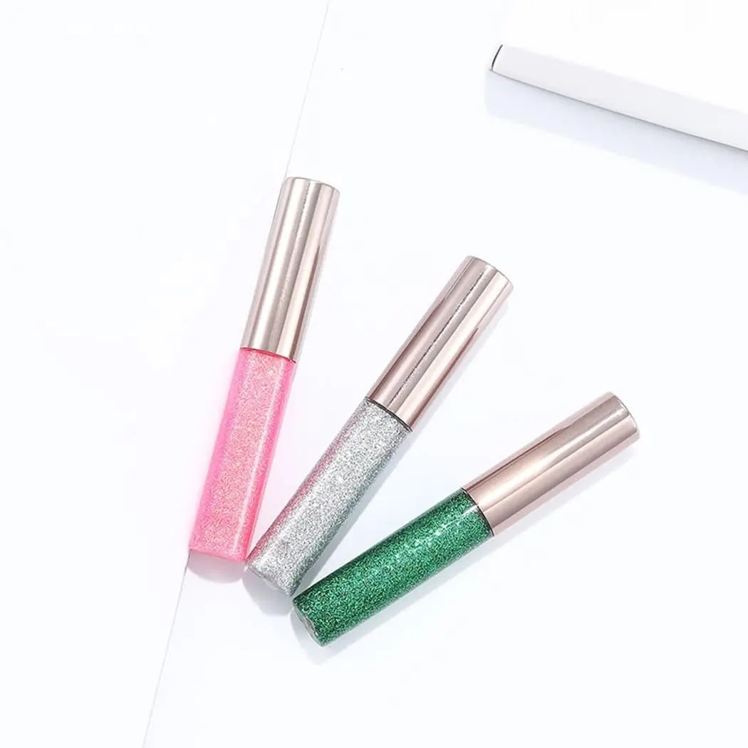 Glitter Liquid Eyeliner Shimmer Eye Liner Metallic Cosplay Eyeshadow Cosmetics for Women and Girls Pack of 1 (B-Pink) - Aurovelia Beauty