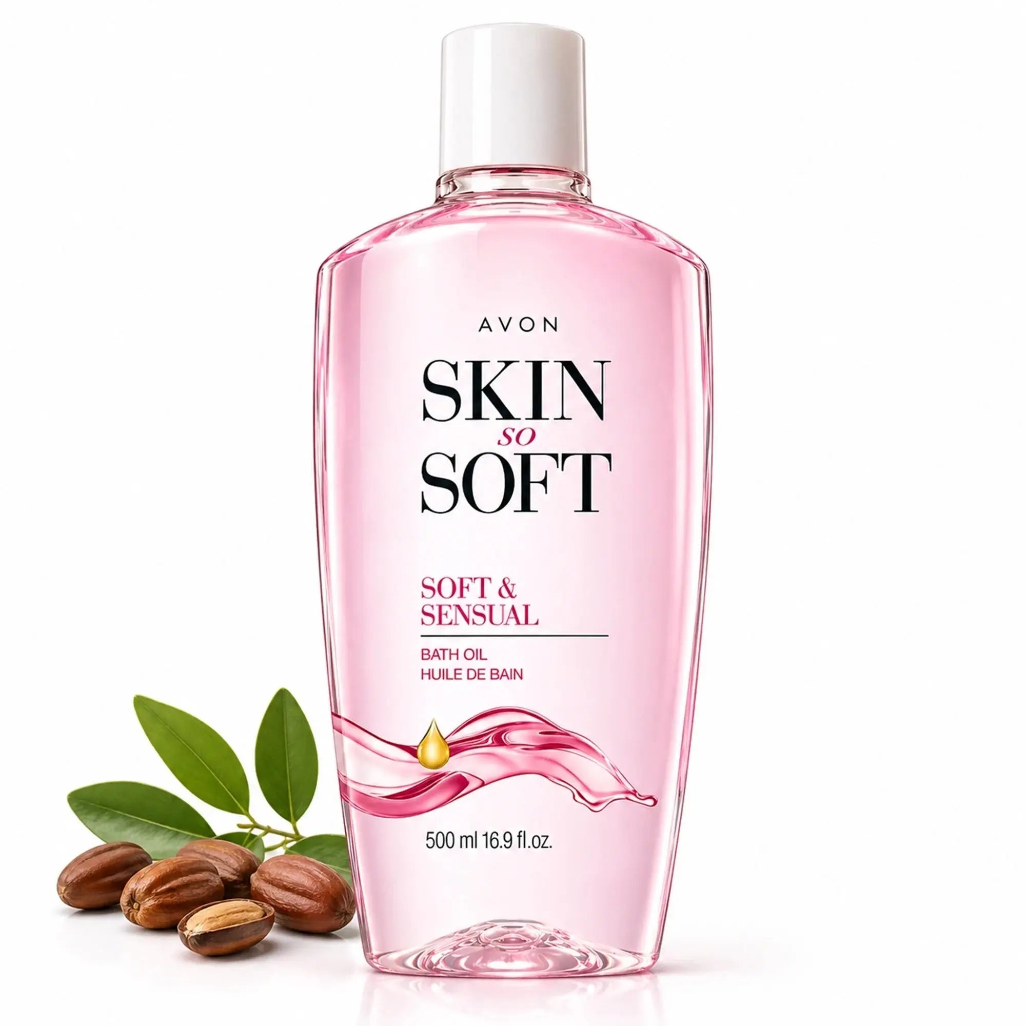 Skin so Soft Soft and Sensual Argan Oil Moisturizing Bath Oil for Women, 16.9 Fl Oz - Aurovelia Beauty