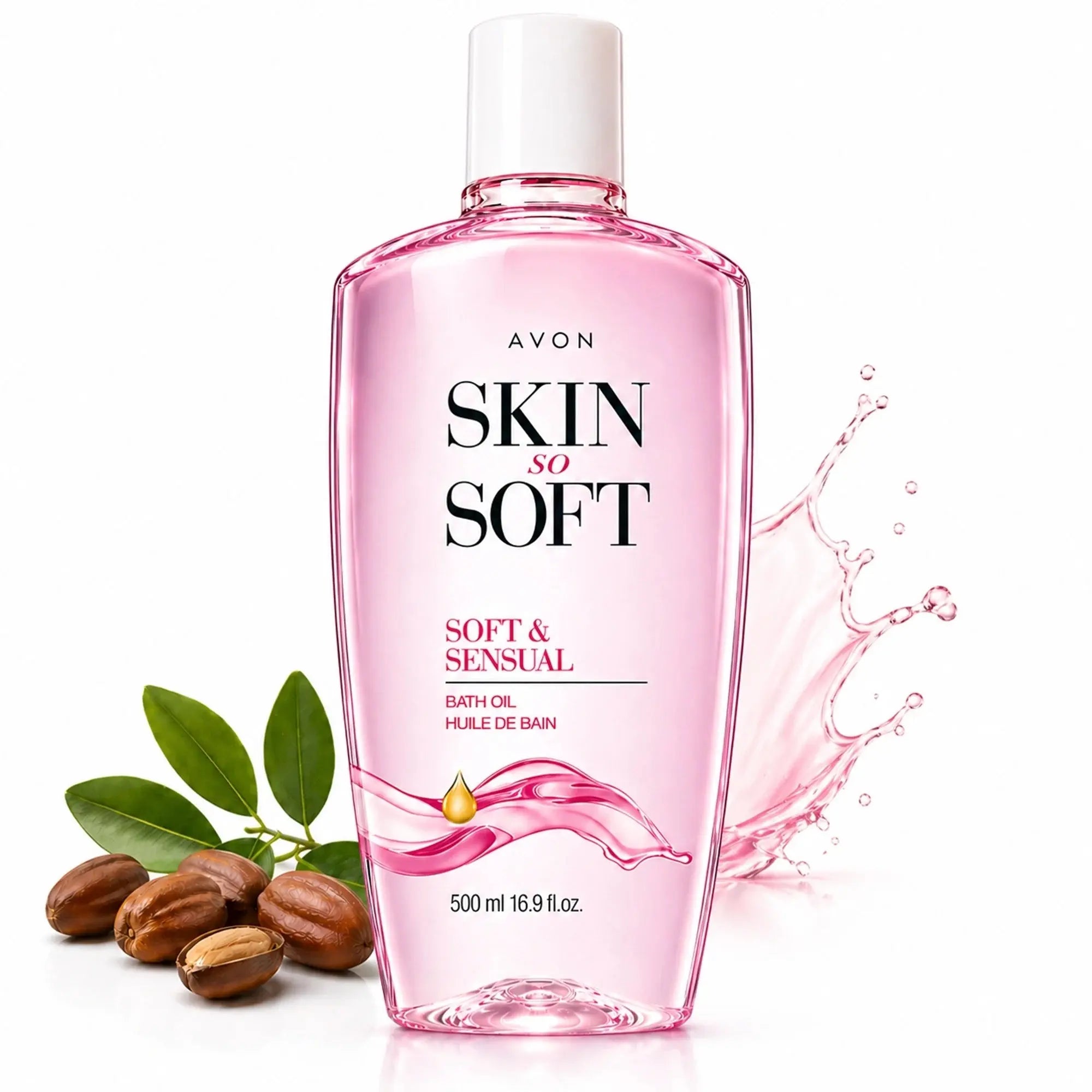 Skin so Soft Soft and Sensual Argan Oil Moisturizing Bath Oil for Women, 16.9 Fl Oz - Aurovelia Beauty