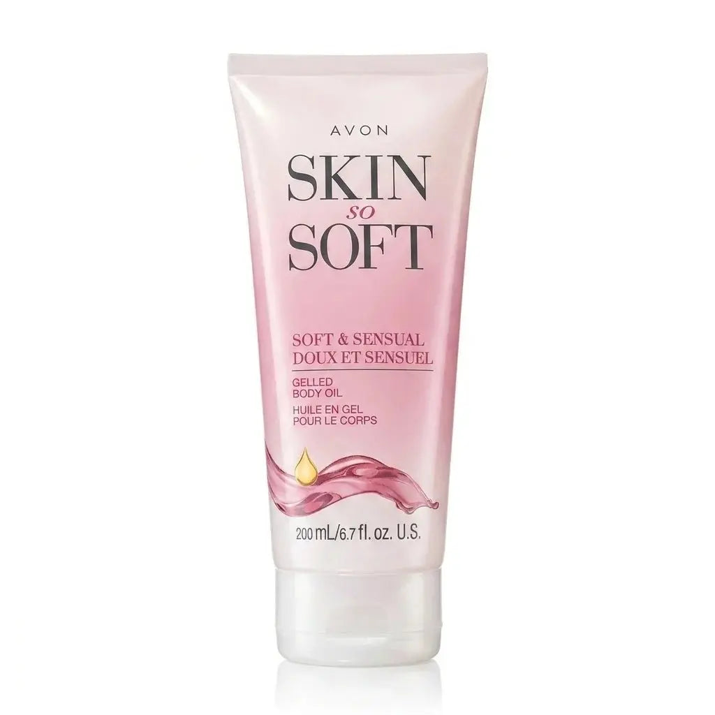 Skin so Soft Soft & Sensual Gelled Body Oil for Dry & Sensitive Skin – Hydrating Body Moisturizer with Argan Oil for Glowing Skin – Non-Greasy Floral Scented Gel, 6.76 Fl Oz - Aurovelia Beauty